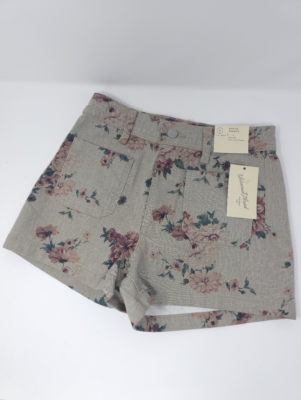 🌸 Floral Front Patch Pocket Sailor Shorts 🌸 NWT🏷